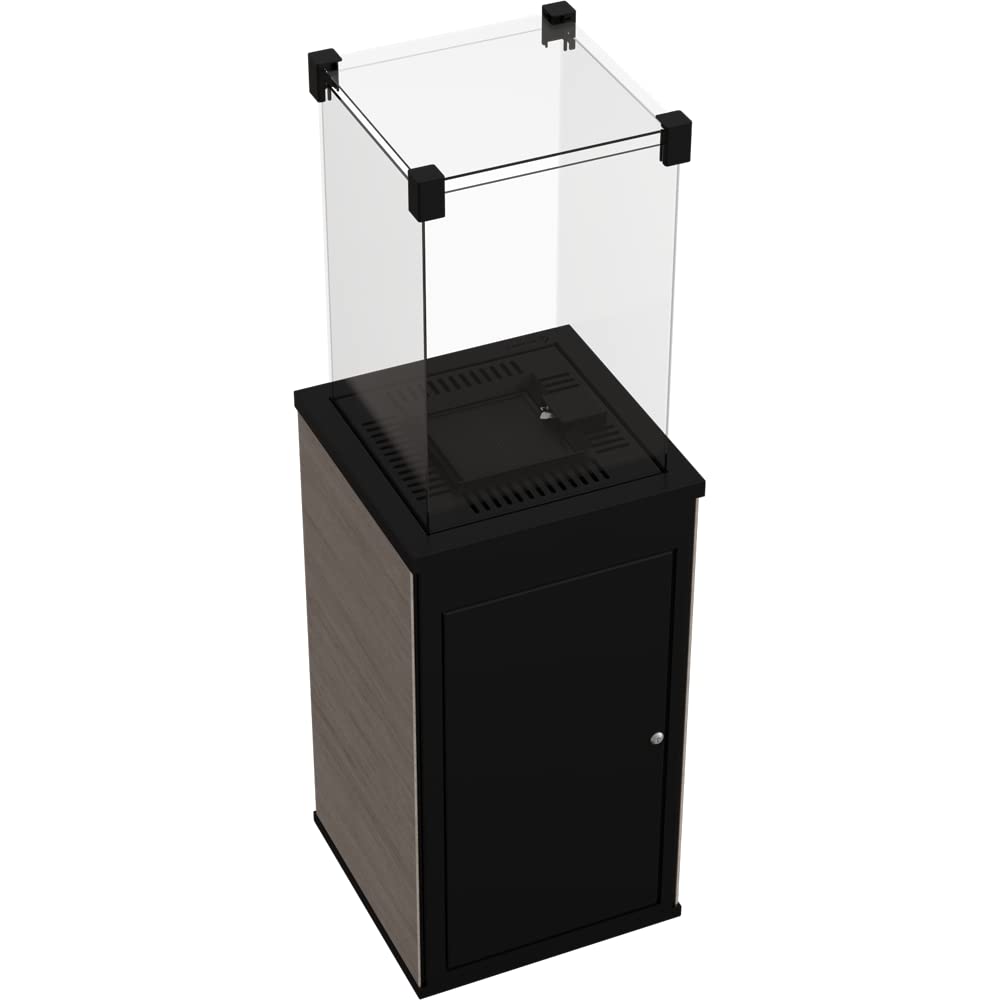 KRATKI Stufa da terrazza a gas G30/ 136,6 x 44,2 cm Ecodesign 37mbar 8,2 kW | Patio Esterno Moderna Stufa a Gas 8,2 kW con Ruote per Giardino Terrazza 136,6 x 44,2 cm Propano G30/37mbar Alimentazione