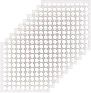 LUTER 1000pcs Adhesive Putty, Double-Sided Transparent Poster Putty, Traceless Adhesive Dots Multipurpose Glue Point for Glass Wall Metal Wood Ceramic Plastic (0.4inch Diameter)