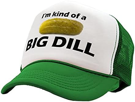 I'm Kind of A Big Dill - Funny Parody - Adult Trucker Cap Hat, Green image 5
