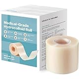 Hydrocolloid Roll - 5cm X 5 M Medical Grade Hydrocolloid Roll, Hydrocolloidroll For Wound Care, Zuschneidbar, Extra Große Hydrokolloid-Verbandrollen, Extrem Saugfähig, Wasserfest