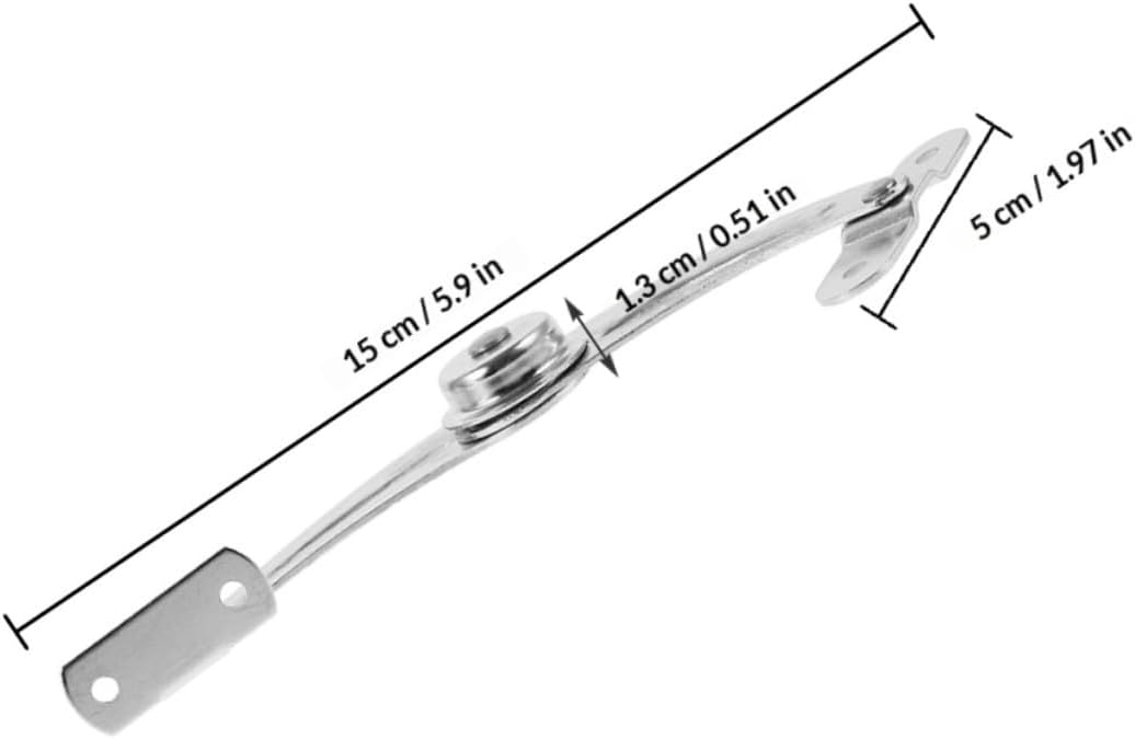 Cabinet Door Stop Hinge Tx90-2 Nickel-Plated Iron Right-Opening Door Limiter Support Rod 2pcs Set Industrial Hardware