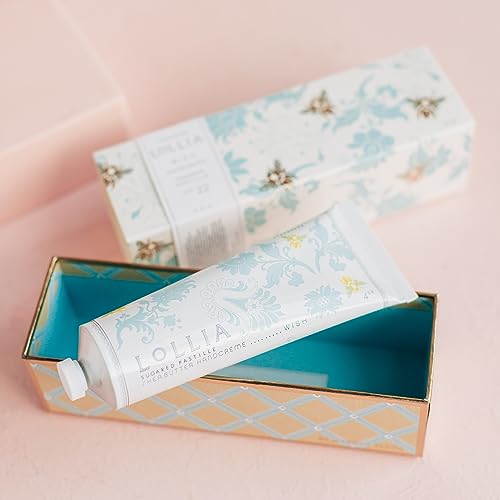 Lollia Wish Handcreme | Fragrant, Moisturizing Coveted Hand Lotion | Lightweight And Quick Absorbing | Finest Ingredients Including Shea Butter | 4 Oz / 113 G #TOP2