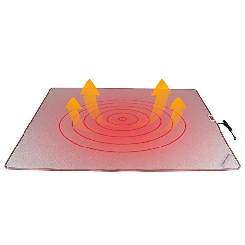 OLYDON Heated Floor Mat - Waterproof Under Rug - Heater Electric Carpet House Area Warmer for Home