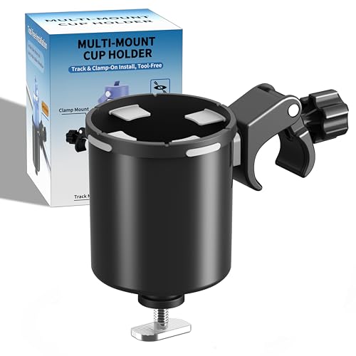 Kayak Cup & Storage Holder with Track & Clamp Mount