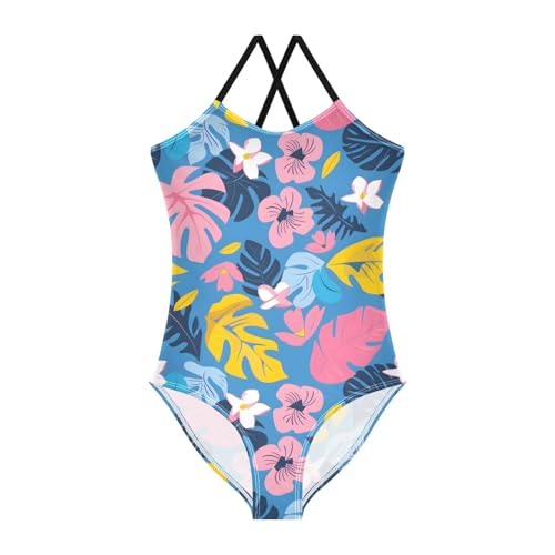 Image of Girls Swimsuit Little Cute Cat and Ice Cream One Piece Swimwear