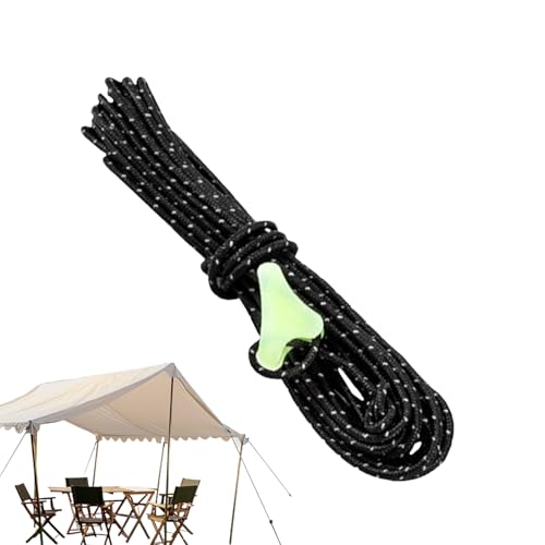 Mppchhn Vientos para Carpas - Cuerda Reflectante para Tienda De Campaña,Cuerda Multiusos para Deportes Acampadas Senderismo Vela Refugio Toldo Actividades Al Aire Libre