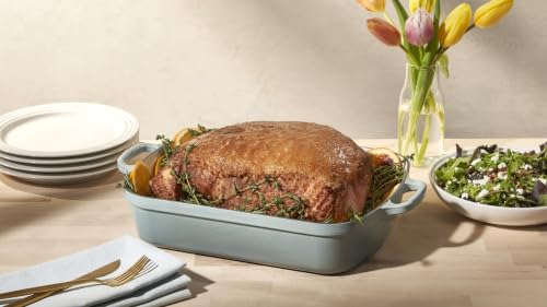 Image of Le Creuset Enameled Cast Iron Rectangular Roaster, 5.25 qt., Nectar | 5.25 qt. (9.8 inch x 13 inch)