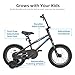 67i Boys Bikes for Ages 5-8 - 12/14/16 Inch Kids BMX Style Bike with Training Wheels, Dual Brakes & Night Safety Reflectors (Black Blue, 12 inch)