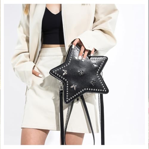 Sac à dos étoile en cuir PU : le sac clouté compact pour libérer vos mains