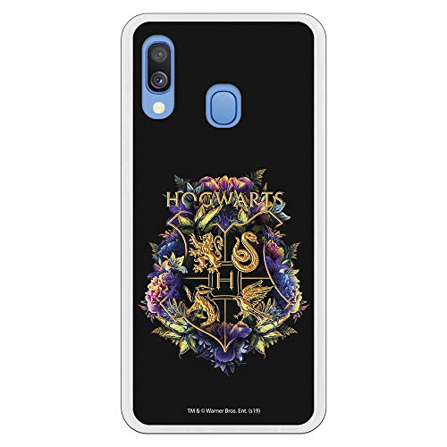 Custodia per Samsung Galaxy A20E Ufficiale Harry Potter Hogwarts Floral per proteggere il tuo cellulare. Cover per Samsung in silicone flessibile con licenza ufficiale di Harry Potter.