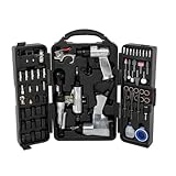 STANSS 71 Pieces Air Tool Kit, Heavy Duty Twin Hammer with Impact Wrench, Air Ratchet, Die Grinder, Aire Hammer, Hose Fittings, Storage Case