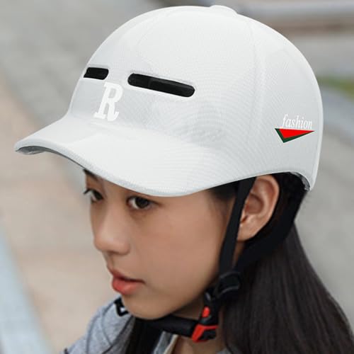 Casco de bicicleta con protector solar regulable y arnés de fijación estable 3