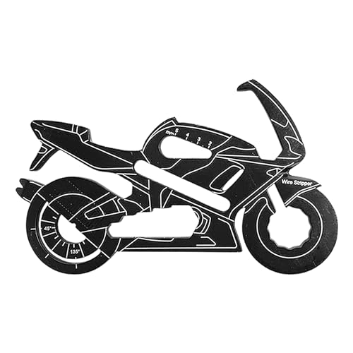 Decorhome Tarjeta multiherramienta, multiherramienta para hombres | Tarjeta de herramientas portátil en forma de motocicleta | gadgets de utilidad al aire libre para mantenimiento mecánico, reuniones,