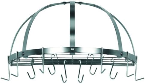 Old Dutch Pot Rack, 22" x 11" x 12", Satin Nickel