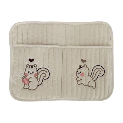 Crib Organizer,Outdoor Stroller Cotton Storage Bag - Hangable Bassinet Diaper Storage Bag for Cribs New Parents Nursery Owners Stroller Bibs Bottles Toys