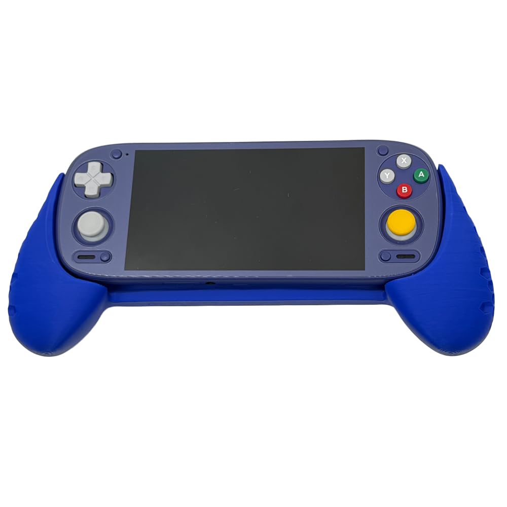 Nadaje się do etui ochronnego Retroid Pocket 5, DIY uchwyt z nadrukiem 3D do Retroid Pocket 5, uchwyt do konsoli do gier, ergonomiczna konstrukcja (niebieski)