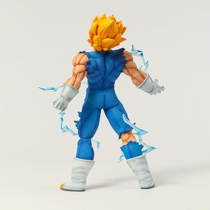 Image of Majin Vegeta IV in Super Saiyan Mode Action Figure - Dragon Ball Z Collectible, 25cm Miniature PVC Toy, Special Edition Figurine for Anime Lovers, Car & Desk Ornament