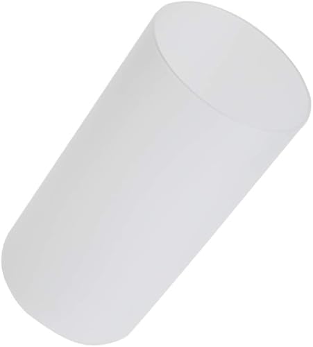 SHENGQINGTOP Pantalla de cristal cilíndrica esmerilada con apertura de 1.7 pulgadas, cubierta de luz colgante, repuesto de accesorio de iluminación