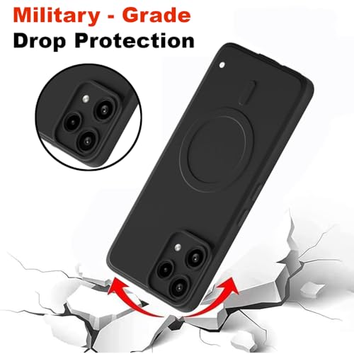 Image of Back Cover | MagFit Ring Design (Non-Magnetic) | Shockproof Case | Anti-Slip Grip | Raised Camera Edges | Slim Protective Case for Nothing Phone (3a) Lite 5G (Matte Black)