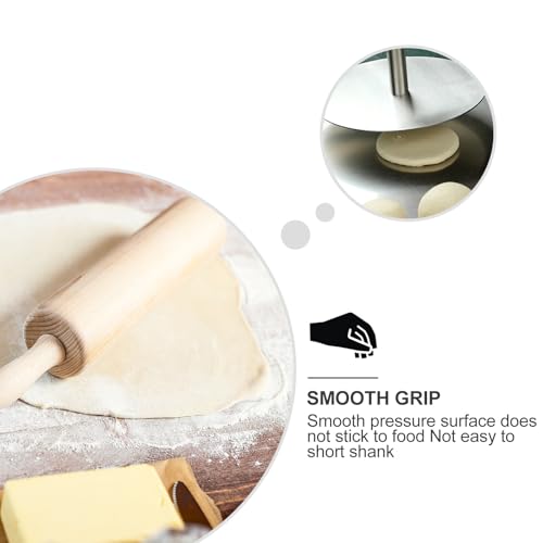 Prensador de pasteles de acero inoxidable resistente para repostería casera 7