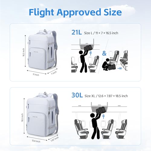 Image of RealCool 15.6 inch Laptop Travel Backpack, TSA Flight Approved Carry On Daypack | 180 Full-Open, Waterproof Wet Pocket, Compression Straps, Ergonomic Back Support, Luggage Belt, For Gym, School, Business
