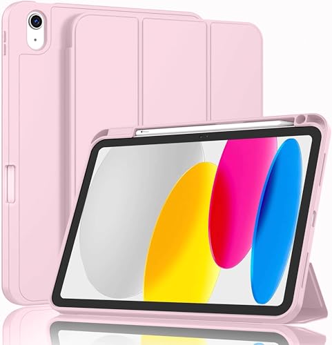 Image of ProElite Case Cover for Apple iPad (A16) 11th /10th Generation (2025 /2022), Smart Case for iPad 11th /10th Gen [Auto Sleep /Wake Cover] [Pencil Holder] [Soft Flexible Case] Recoil Series - Pink