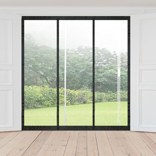 Image of The Furnishing Tree Magnetic AC Curtain | Transparent, Thermal-Insulated Door Screen | Hands-Free for Shops, Kitchens, Bedrooms, and AC Rooms, Fit Doors Upto - WxH(70 inchx142 inch), PVC Thickness 0.30 mm.