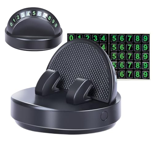 Autotelefonhalter – ABS-Autotelefonhalterung, 9 cm vielseitige Windschutzscheiben-Lüftungshalterung | Temporäre Parkplatz-Nummernschild-Smartphone-Halterung für Navigation, Anrufvideo, tägliches Pende