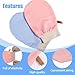 4 Pcs Exfoliating Glove Korean Exfoliating Mitt Body Exfoliator Glove Scrub Gloves Shower Gloves Dead Skin Remover for Body, Self-Tan Prep & Removal, Blue, Green, Black, Pink