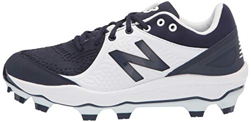 New Balance Men's Fresh Foam 3000 V5 Molded Baseball Shoe, Navy/White, 14 #TOP7