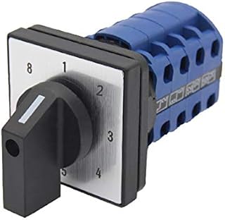 Changeover Rotary cam Universal Switch 660V 20A 8 Position Rotary Switch 16 terminals 4 Poles Control Motor Electric Switch