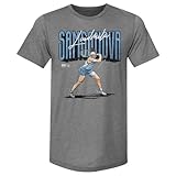500 LEVEL Liudmila Samsonova Tennis Men's Premium T-Shirt (Tri Gray, Large)