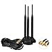 Produktbild Bingfu WLAN Antenne, 2,4 GHz 5 GHz 5,8 GHz Magnetfuß 6 dBi RP-SMA Stecker MIMO Antenne Kompatibel mit ASUS TP-Link Fenvi Rosewill Gigabyte WLAN Router Mini PCI Express PCIE Netzwerkkarte WiFi Adapter