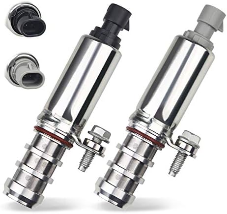 WMPHE Solenoid Valve Kit Compatible with Chevy HHR Malibu Equinox GMC Terrain GM Vehicles 2.0 2.2 2.4L Intake and Exhaust Camshaft Position Actuator Replaces OEM 12655421 12655420