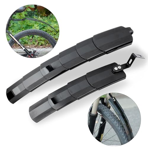 Garde-boue de vélo réglable rétractable pour l'avant et l'arrière des VTT d'extérieur
