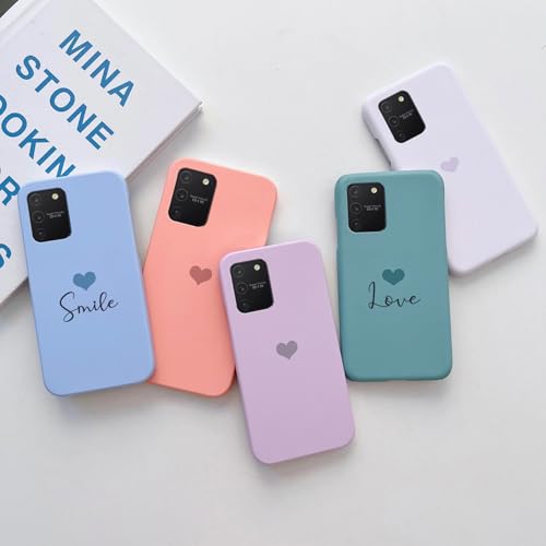 Image of COLORflow Back Cover Compatible with Samsung Galaxy A91 / M80s / S10 Lite | Pastel Hearts Color Customized Back Cover Compatible with Samsung Galaxy A91 / M80s / S10 Lite