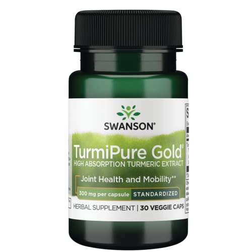 Swanson Turmipure Gold High Absorption Turmeric Extract 300 Mg 30 Veg Caps #TOP28