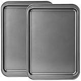 Jelly Roll Cookie Baking Sheet 15x10 Inch, Suice 2 Pcs Rimmed Rectangle Nonstick Oven Tray Pan...