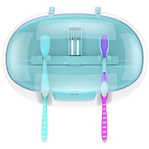 Zahnbürsten-Sterilisator, automatische UV-Desinfektion der elektrischen Zahnbürsten-Reinigungsbox mit Magnetschalter-Wandhalterung, tragbar