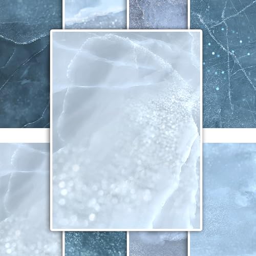 GRAZDesign Fliesenaufkleber Bad & Küche, Maritimes Look, Blau Granit Steine Klebefliesen selbstklebend - 15x20cm - 12 Stück