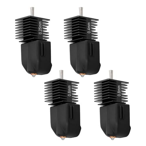 4 pcs AD5X Hot End 0.25+0.4+0.6+0.8mm 3D Printer Parts Integrated AD5X Nozzles Hotend ad5x Accessories falashforge ad5x 