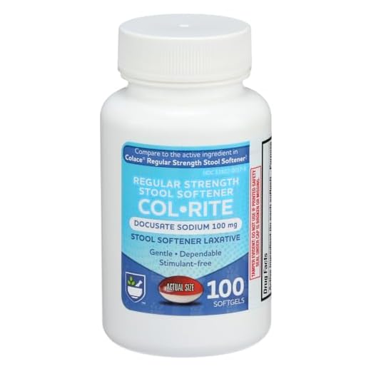 Rite Aid Col-Rite Stool Softener Capsules, 100 mg - 100 Count