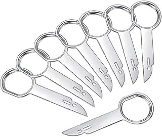8 Pieces Radio Removal Tool Key Tool with Easy Grip Handles Compatible with Ford, Mercedes and