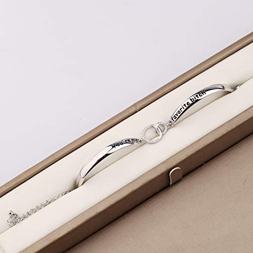 Zuo Bao Funny Couple Bracelet You're My Favorite Asshole/Bitch Couples Jewelry Husband Gifts Boyfriend Bracelet2