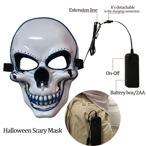 Oceanwings HALLOWEEN SCARY MASK Light Up Mask For Party Favor Supplies thumb #4