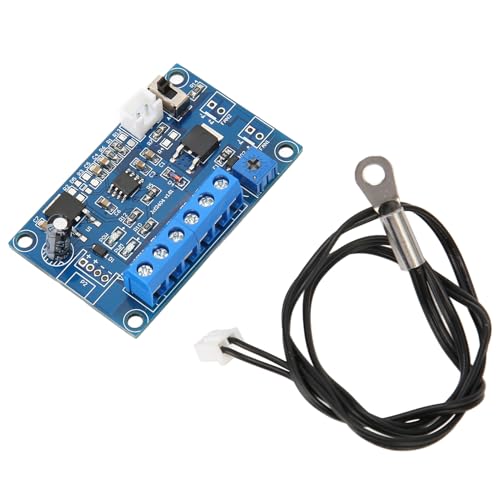 EIMSOAH PWM Fan Speed Controller, 19.7in Cable Adjustable Or Fixed Mode PC Fan Speed Controller, Temperature Control Governor, for 12V/24V 2 3 4 Wire