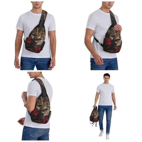 Mochila de cruz para senderismo negra ajustable miniatura 7