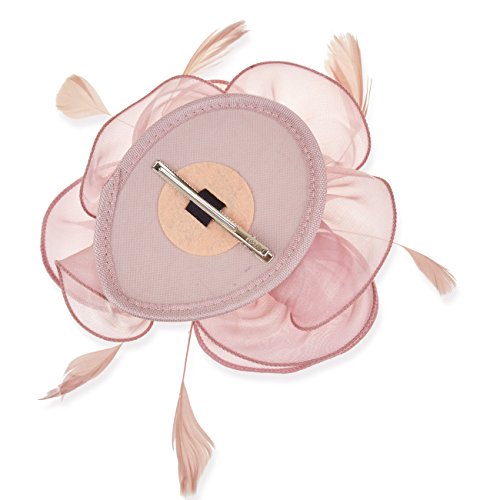 Dreshow HT0016-PK Fascinators Hat Tea Party Headwear Ribbons Feathers On A Headband And A Clip thumb #4