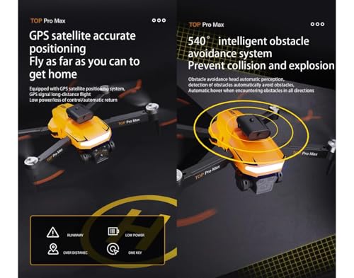 Image of Brushless Motor 4K Toy Drone, Intelligent Obstacle Avoidance, 5G Video Transmission, and Foldable Design for Aerial Shots and Safe Outdoor Exploration. (P18-PRO)