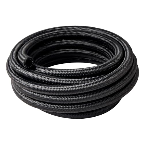 EVIL ENERGY 6AN Fuel Line AN6 Braided Fuel Hose Nylon CPE 20FT Black